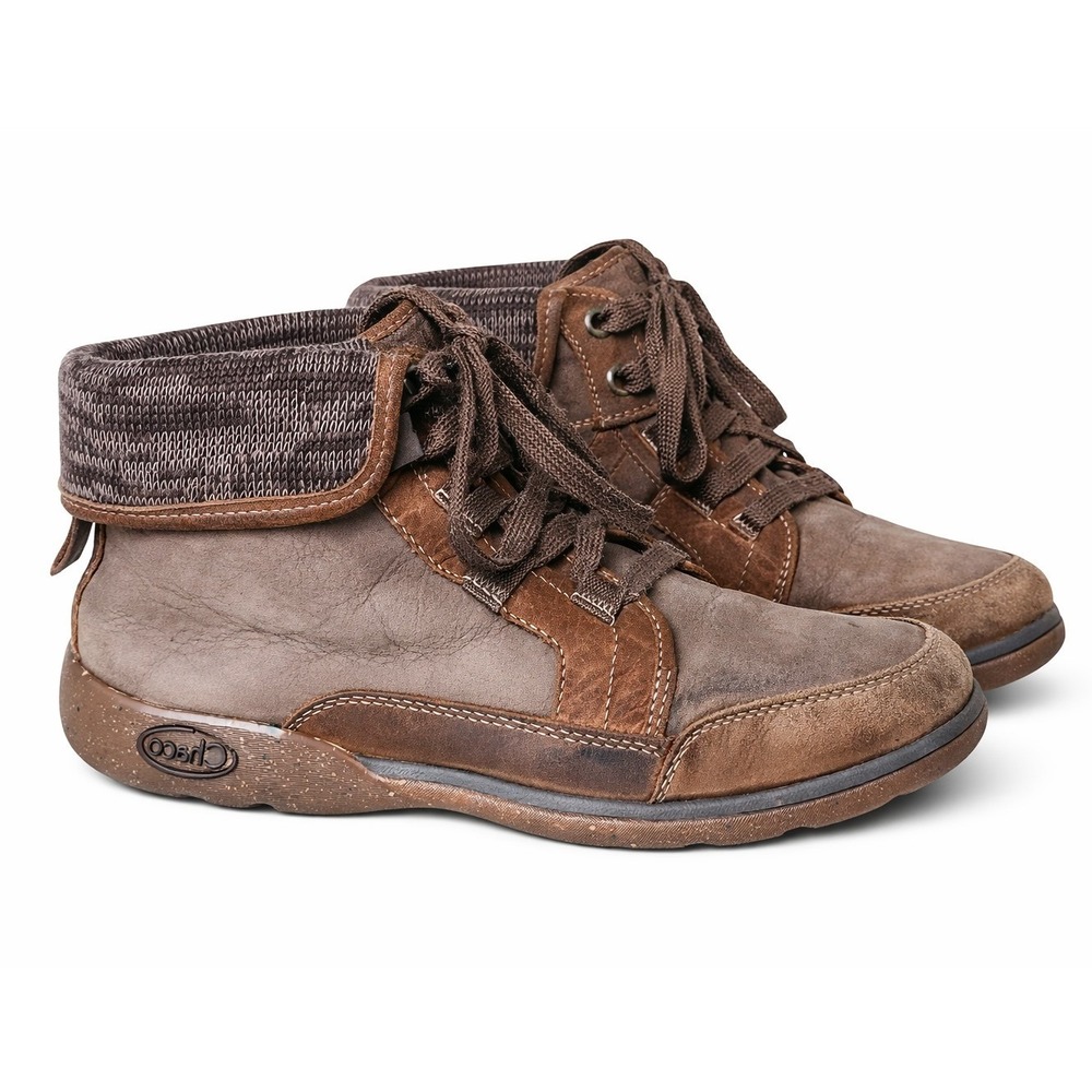 Chaco Barbary Java US 6.5 Brown Leather Lace Up‎ Ankle Boots Outdoors Utility